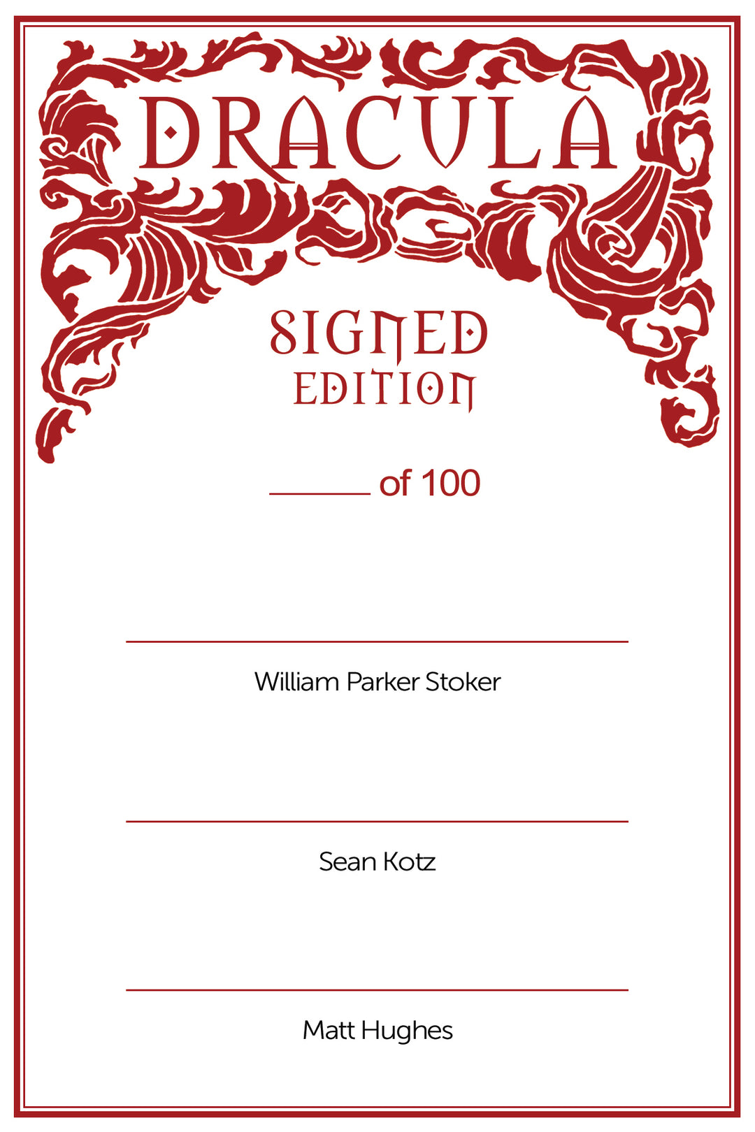 Dracula Signed (Red Edition)