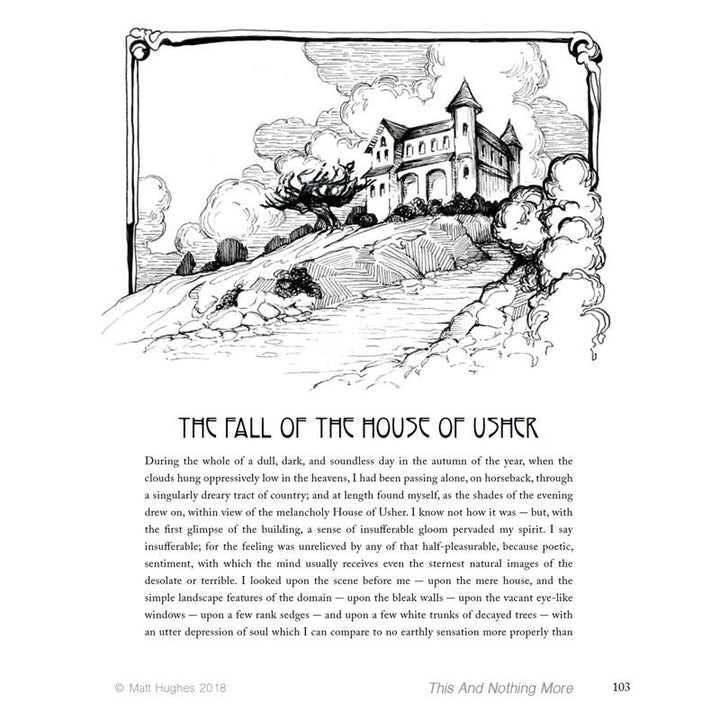 Edgar Allan Poe: This and Nothing More Illuminated Edition (Blue)