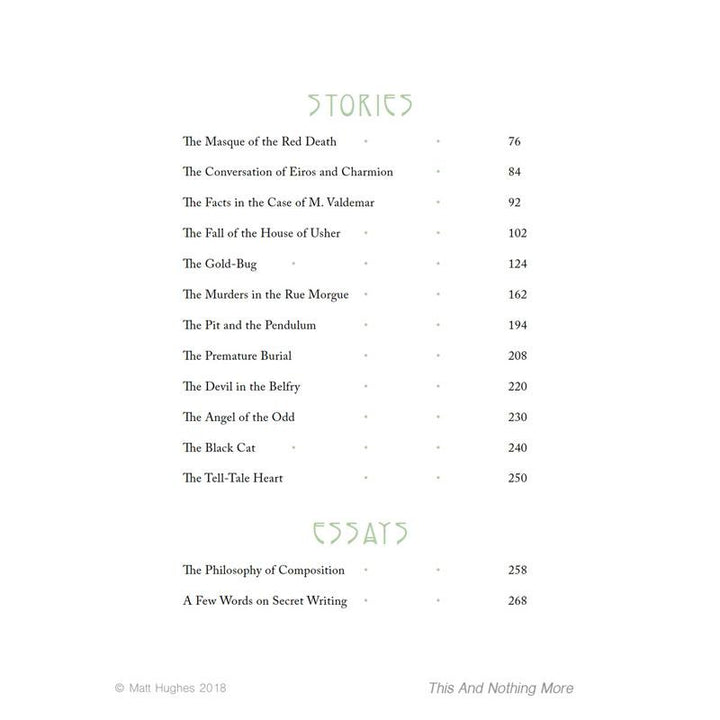 Edgar Allan Poe: This and Nothing More Illuminated Edition (Blue)